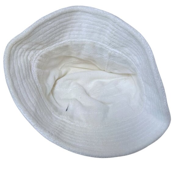 Terrycloth Bucket Hat Navy Green Stripe Preppy Tennis Golf - Picture 5 of 9